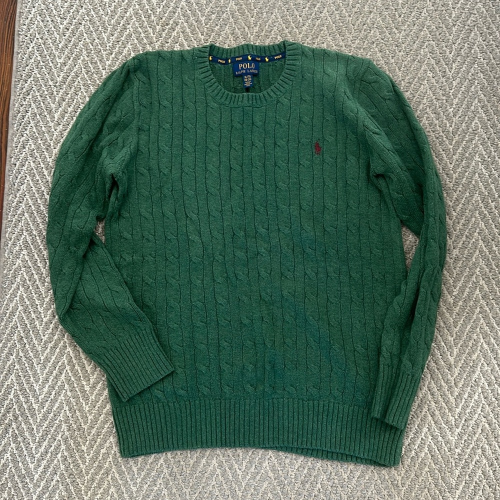 POLO Ralph Lauren Boys Cable Knit Sweater - 100% Cotton
